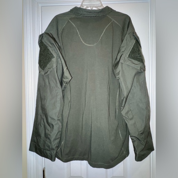 5.11 Tactical Quarter Zip Pullover 2XL XXL Green Military Combat Utility Shirt - Picture 6 of 7